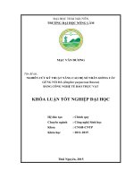 Nghiên cứu kỹ thuật nâng cao hệ số nhân giống cây Gừng Núi Đá (Zingiber purpureum Roscoe) bằng công nghệ tế bào thực vật (Khóa luận tốt nghiệp)