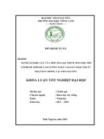 Đánh giá hiệu lực của một số loại thuốc hóa học đối với bệnh thối rễ cao lương ngọt cao sản nhập nội từ Nhật Bản trồng tại Thái Nguyên (Khóa luận tốt nghiệp)