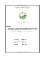 Nghiên cứu ảnh hưởng của tổ hợp phân bón đến sinh trưởng, phát triển và năng suất của giống ổi Đài Loan tại Trường Đại học Nông Lâm Thái Nguyên (Khóa luận tốt nghiệp)