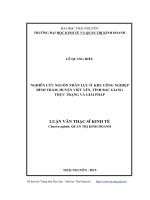 Nghiên cứu nguồn nhân lực ở khu công nghiệp Đình Trám, Tỉnh Việt Yên Bắc Giang thực trạng và giải pháp (Luận văn thạc sĩ)