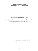 skkn một số GIẢI PHÁP GIÚP học SINH lớp 3 học tốt BIỆN PHÁP TU từ SO SÁNH TRONG PHÂN môn LUYỆN từ và câu