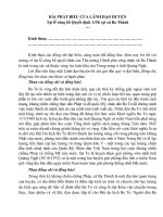 Bài phát biểu của lãnh đạo UBND huyện tại lễ đón nhận quyết định công nhận vùng an toàn khu