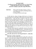 Bài phát biểu của lãnh đạo UBND huyện Ba Tơ tại hội nghị tổng kết  công tác xây dựng đảng năm 2012