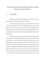 THỰC TRẠNG đào tạo và PHÁT TRIỂN NGUỒN NHÂN lực NGÀNH DỊCH vụ CUNG ỨNG tại VIỆT NAM 