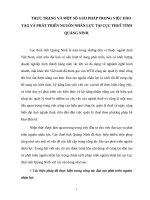 Thực trạng và một số giải pháp trong việc đào tạo và phát triển nguồn nhân lực tại cục thuế tỉnh quảng ninh