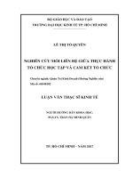 Nghiên cứu mối liên hệ giữa thực hành tổ chức học tập và cam kết tổ chức 