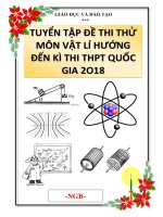 BỘ 162 ĐỀ THI THỬ THPT NĂM 2019 MÔN VẬT LÍ ĐẦY ĐỦ KIẾN THỨC 11 VÀ 12 CÓ ĐÁP ÁN CHI TIẾT