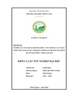 Nghiên cứu ứng dụng chế phẩm BIOTMT trong xử lý chất thải chăn nuôi gà quy mô hộ gia đình tại thị trấn Lộc Bình – huyện Lộc Bình – tỉnh Lạng Sơn (Khóa luận tốt nghiệp)