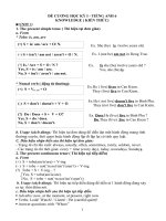 Đề cương học kỳ 1 tiếng anh 6 thí điểm 