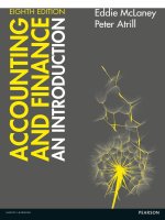 giáo trình Accounting and finance and introduction 8th by mclanlay atrill