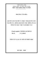 Quyền con người và việc thực thi quyền con người ở đồng bào dân tộc Mông tại các tỉnh Tây Bắc Việt Nam trong giai đoạn hiện nay (tt)