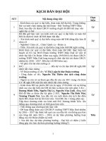 Kịch bản điều hành đại hội cđgv 