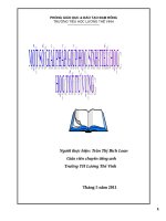 Một số giải pháp giúp học sinh tiểu học học tốt từ vựng tiếng anh 