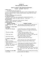 Trọn bộ tiếng anh lớp 4: kỳ II theo chương trình 4 tiết tuần 2018.