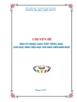 Rèn kỹ năng giao tiếp tiếng anh