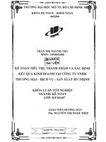 Kế toán tiêu thụ thành phẩm và xác định kết quả kinh doanh tại công ty tnhh thương mại dịch vụ sản xuất hy thịnh 