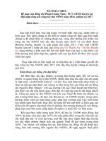 BÀI PHÁT BIỂU bế mạc hội nghị tổng kết thuế 2016 HC