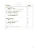 SKKN Phương pháp huấn luyện môn cầu lông cho học sinh ở trường THCS