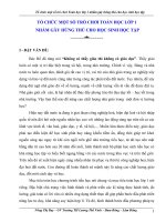 skkn tổ CHỨC một số TRÒ CHƠI TOÁN học lớp 1 NHẰM gây HỨNG THÚ CHO học SINH học tập