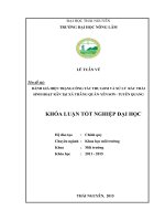 Điều tra, đánh giá Việc thu gom và xử lý rác thải sinh hoạt rắn tại xã Thắng Quân  Yên Sơn  Tuyên quang (Khóa luận tốt nghiệp)