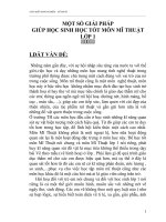 skkn một số giải pháp giúp học sinh lớp 1 học tốt môn mĩ thuật 