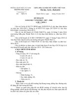 Kế hoạch năm học 2018