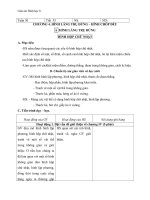 Giáo án Hình học 8 chương 4 bài 1: Hình hộp chữ nhật