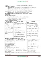 Giáo án tự chọn môn toán lớp 11 cả năm 