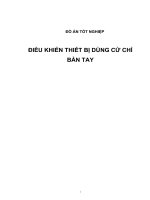 ĐIỀU KHIỂN THIẾT BỊ DÙNG CỬ CHỈ BÀN TAY (có code và sơ đồ mạch)
