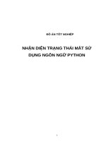 NHẬN DIỆN TRẠNG THÁI MẮT SỬ DỤNG NGÔN NGỮ PYTHON (có code)