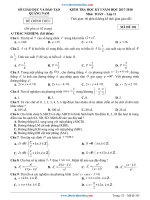 Đề thi học kỳ i môn toán 11 tỉnh quảng nam năm 2017 2018 