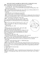 BÀI tập về góc tạo bởi TIA TIẾP TUYẾN và một dây CUNG