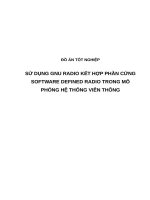 SỬ DỤNG GNU RADIO kết hợp PHẦN CỨNG SOFTWARE DEFINED RADIO TRONG mô PHỎNG hệ THỐNG VIỄN THÔNG