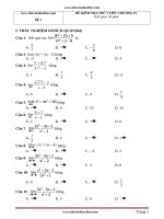 20 đề kiểm tra 1 tiết chương IV – chương giới hạn có đáp án 