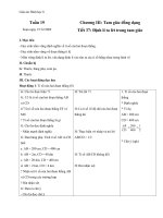 Giáo án Hình học 8 chương 3 bài 1: Định lí Talet trong tam giác