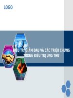ĐIỀU TRỊ GIẢM ĐAU VÀ CÁC TRIỆU CHỨNG TRONG ĐIỀU TRỊ UNG THƯ