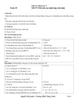 Giáo án Hình học 8 chương 4 bài 3: Thể tích của hình hộp chữ nhật