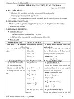 Giáo án Đại số 8 chương 3 bài 3: Phương trình đưa được về dạng ax+b=0