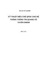 KỸ THUẬT ĐIỀU CHẾ QPSK CHO HỆ THỐNG THÔNG TIN QUANG VÔ TUYẾN DWDM (có code)