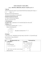 Giáo án Đại số 8 chương 3 bài 3: Phương trình đưa được về dạng ax+b=0