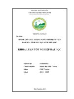Nghiên cứu ảnh hưởng của chế độ che sáng đến sinh trưởng của cây Trẩu giai đoạn vườn ươm tại trường Đại Học Nông Lâm Thái Nguyên (Khóa luận tốt nghiệp)