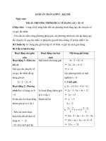 Giáo án Đại số 8 chương 3 bài 3: Phương trình đưa được về dạng ax+b=0
