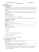 Chuyên đề giới hạn dãy số, giới hạn hàm số và hàm số liên tục 