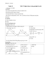 Giáo án Hình học 8 chương 3 bài 2: Định lí đảo và hệ quả của định lí Talet