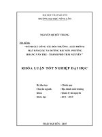 Đánh giá công tác bồi thường, giải phóng mặt bằng Dự án đường Bắc Sơn phường Hoàng Văn Thụ  thành phố Thái Nguyên (Khóa luận tốt nghiệp)