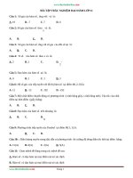 90 câu trắc nghiệm đạo hàm của hàm số có đáp án 