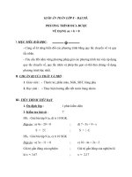 Giáo án Đại số 8 chương 3 bài 3: Phương trình đưa được về dạng ax+b=0