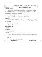 Giáo án Hình học 8 chương 4 bài 1: Hình hộp chữ nhật