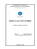 Giải pháp phát triển dịch vụ thẻ tại Ngân hàng Thương mại Cổ phần Phương Đông  Chi nhánh Hải Phòng (Khóa luận tốt nghiệp)