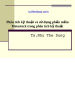 PHÂN TÍCH KỸ THUẬT VÀ SỬ DỤNG PHẦN MỀM METASTOCK TRONG PHÂN TÍCH KỸ THUẬT